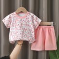 Summer Baby Girl clothes Set Cartoon  short sleeve cotton girls Outfits for 0-3year Kids Clothes - Image 4