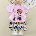 Summer Baby Girl clothes Set Cartoon  short sleeve cotton girls Outfits for 0-3year Kids Clothes - Image 3