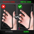 Magnetic tempered glass privacy metal case for iPhone 16 15 14 13 12 XR 11 pro Max 7 8 plus 360 magnet antispy protective cover - Image 2