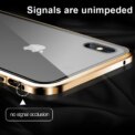 Magnetic tempered glass privacy metal case for iPhone 16 15 14 13 12 XR 11 pro Max 7 8 plus 360 magnet antispy protective cover - Image 6