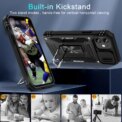 Shockproof Case for iPhone 16Pro 15 14 13 12 11 Pro Max Plus XSMax SE2020 with 360° Rotating Metal Magnetic Ring holder - Image 4