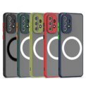 Armor Magnetic Case for Samsung Galaxy A53 A56 A54 A55 A52 A52S A35 A34 A33 A32 A14 A12 A13 A71 5G Wireless Charge Matte  Cover - Image 4