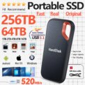 New Fast Portable SSD 1TB External Hard Drive 4TB High Speed External Soiled State Drive 256TB Mass Hard Disk for PC/Mac/Laptop