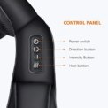 Shoulder Massager Shiatsu Neck  Hot Compress Cervical Massagers Cars Home Kneading Massaging Shawl Electric Necks Waist Shawls - Image 5