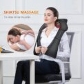 Shoulder Massager Shiatsu Neck  Hot Compress Cervical Massagers Cars Home Kneading Massaging Shawl Electric Necks Waist Shawls - Image 2