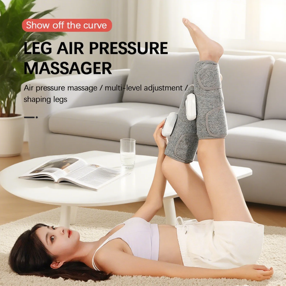 Wireless 360° Air Pressure Calf Massager Rechargeable Muscle Relaxer for Blood Circulation Pain Relief Smart Electric Device - Image 1