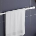 Curtain Rods No Drilling Hooks Self Adhesive Nail-Free Curtain Rod Clamp Bracket Home Storage Shower Hanging Stick Rack Holder - Image 3