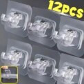 Curtain Rods No Drilling Hooks Self Adhesive Nail-Free Curtain Rod Clamp Bracket Home Storage Shower Hanging Stick Rack Holder