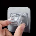 Curtain Rods No Drilling Hooks Self Adhesive Nail-Free Curtain Rod Clamp Bracket Home Storage Shower Hanging Stick Rack Holder - Image 6