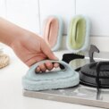 Kitchen Bathroom Toilet Cleaning Magic Sponge Glass Wall Cleaning Bath Brush Handle Sponge Ceramic Window Slot Clean Brush