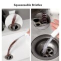 Pipe Dredging Brush Bathroom Hair Sewer Sink Cleaning Brush Drain Cleaner Flexible Cleaner Kitchen Clog Plug Hole Remover Tool - Image 4