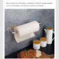 Kitchen Paper Towel Holder Adhesive Tissue Hanger Toilet Roll Paper Dispenser Cabinet Storage Napkin Rack Bathroom Accessories - Image 5