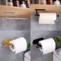 Kitchen Paper Towel Holder Adhesive Tissue Hanger Toilet Roll Paper Dispenser Cabinet Storage Napkin Rack Bathroom Accessories - Image 2