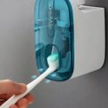 1 PCS Toothpaste Dispenser Bathroom Accessories Wall Mount Lazy Toothpaste Squeezer Toothbrush Holder - Image 4