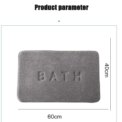 Anti Slip Mat Faux Cashmere Memory Foam Carpet Coral Fleece Super Absorbent Floor Mat Kitchen Living Room Bathroom - Image 4