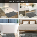 3D Non Slip Bathroom Mat Bath Mats Absorbent Doormat Carpet Cobblestone Embossed Door Floor Mats Machine Washable Quick Drying - Image 5