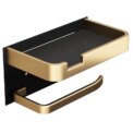 Toilet Paper Roll holder With Shelf Aluminum Toilet Paper dispenser  No Drill Tissue hanger Toilet Bathroom Accessories - Image 6
