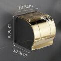 Toilet Paper Holder New Creative Stainless Steel Gold Tissue Holder Box Toilet Waterproof Tissue Holder Toilet