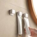 1-100pcs Punch-free Toothbrush Holder Wall-mounted Toothpaste Holder Storage Rack Holders Organizer Bathroom Accessories - Image 2