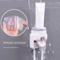 Wall Mount Automatic Toothpaste Dispenser Bathroom Supplies Toothpaste Squeezer Toothbrush Holder toothpaste squeezer - Image 4