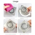 Disposable Shower Drain Hair Catcher Mesh Shower Drain Covers Floor Sink Strainer Filter Hair Stopper For Bathroom Kitchen - Image 2
