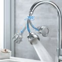 2/3 Modes Universal Kitchen Faucet Adapter 360° Rotation Faucet Filter Extenders Kitchen Gadgets Spray Water Saving Tap Nozzle - Image 4