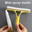 3-in-1 Hand-held Spray Window Wipers Silicone Shower Squeegee Wiper with Nozzle Watering Can Bathroom Mirror Glass Cleaning Tool - Image 5