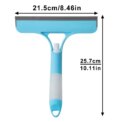 3-in-1 Hand-held Spray Window Wipers Silicone Shower Squeegee Wiper with Nozzle Watering Can Bathroom Mirror Glass Cleaning Tool - Image 6