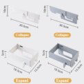 1/2/4PCS Hanging Trash Bag Holder Foldable Garbage Bag Hanging Rack Home Kitchen Bathroom Portable Storage Rack Baby Kids Seat - Image 5