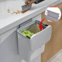 7/10L Wall Mounted Trash Can Household Galley Waste Bin Hanging Bathroom Trash Can With Lid Food Garbage Bin Kitchen Accessories - Image 3