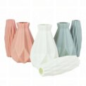 Modern Flower Vase Plastic Vases for Flowers White Pink Plastic Vase Flower Pot Basket Nordic Home Living Room Decoration - Image 6