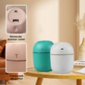 2pcs Mini USB Aroma Diffuser 220ml Ultrasonic Air Humidifiers Mute Car Diffuser Portable Essential Oil Diffuser with LED Lights - Image 3