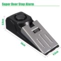 125DB Wireless Door Stop Alarm Stainless Steel 3 Sensitivity Level Sensor Wedge-shaped Portable Home Travel Security - Image 6