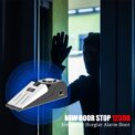 125DB Wireless Door Stop Alarm Stainless Steel 3 Sensitivity Level Sensor Wedge-shaped Portable Home Travel Security - Image 2