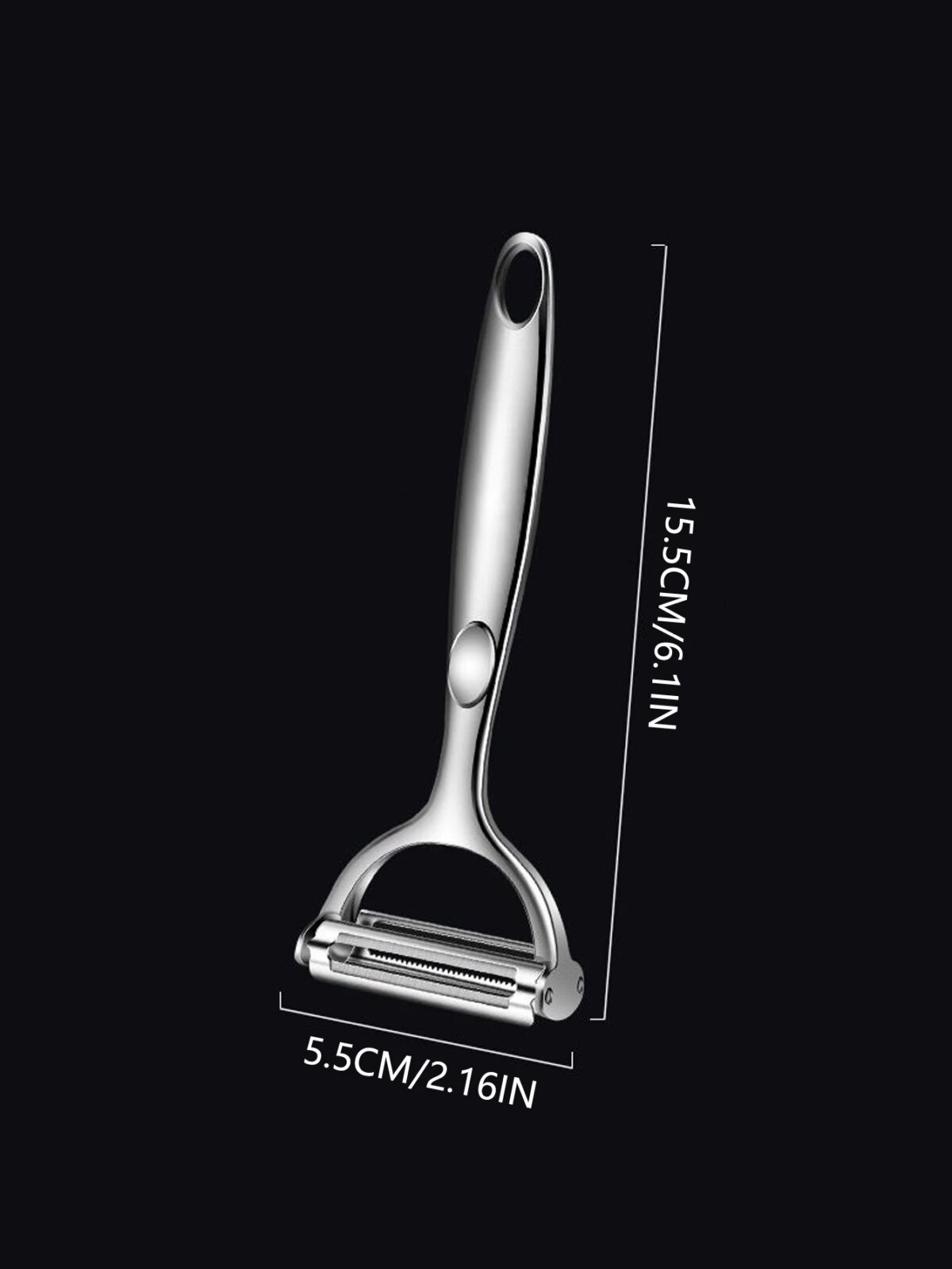 Kitchen Vegetable Peeler Stainless Steel Melon Planer Double-Head Peeler Household Multiple-Function Fruit And Vegetable Peeler - Image 6