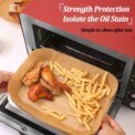 23CM Air Fryer Disposable Baking Paper Liner Non-Stick Mat Steamer Square Round Parchment for Microwave Oven Kitchen Cookers - Image 3