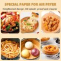 23CM Air Fryer Disposable Baking Paper Liner Non-Stick Mat Steamer Square Round Parchment for Microwave Oven Kitchen Cookers - Image 5