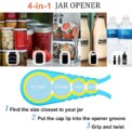 Multi functional lid opener, four in one screw cap, labor-saving lid opener, kitchen and daily necessities bottle opener - Image 3