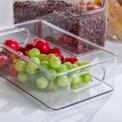 Drawer Organizer Bin Clear Stackable Fruit Food Jars Book Cosmetic Jewelry Storage Box Transparent Fridge Storage Bin Containers - Image 3