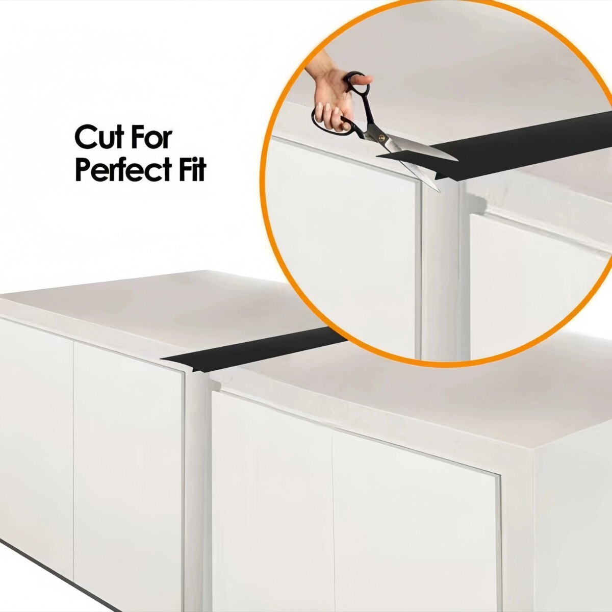 Silicone Kitchen Gap Seal Strip - Oil & Stain Resistant, Stove Countertop Cover for Home and Restaurant Use - Image 4