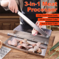Food Beef Cutter Slicing Stainless Steel Fish Frozen Meat Bone Chopping Knife Easy-Clean Home Cutting Kitchen Tool - Image 2