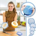 6/12Pcs/Lot Silicone Stretch Lids Universal Taper Pot Bowl Food Wrap Sealed Cover for Kitchen Cookware - Image 2