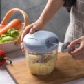 500/900ML Manual Garlic Chopper Meat Grinder Vegetable Cutter Slicer Fruit Crusher Kitchen Gadget Food Processor Blenders - Image 2