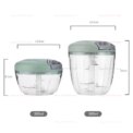 500/900ML Manual Garlic Chopper Meat Grinder Vegetable Cutter Slicer Fruit Crusher Kitchen Gadget Food Processor Blenders - Image 6
