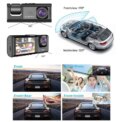 Car Dash Cam With IR Night Vision Loop Recording 3 Channel Cameras DVR Recorder 1080P Video Dashcam Inside Vehicle Camera DVRs - Image 4