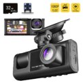 Car Dash Cam With IR Night Vision Loop Recording 3 Channel Cameras DVR Recorder 1080P Video Dashcam Inside Vehicle Camera DVRs
