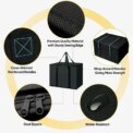 40l Insulated and Refrigerated Bag Large Capacity Portable Lunch Bag Zipper Picnic Camping Tin Foil Food Organizer Storage Bags - Image 6