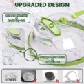 Microwave Cover for Food, Clear Microwave Splatter Cover with Water Steamer and Handle, 10 Inch Plate Covers, Kitchen Gadgets - Image 2