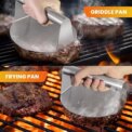 Stainless Steel Meat Pie Making Tool House Kitchen Meat Press Cake Pressing Die Hamburger Patties Meat Grinder Decompress Tool - Image 4