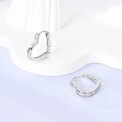 Original 925 Sterling Silver Hoop Earrings Luxury Square Circle Heart Hoop Earrings For Women Girl Party Wedding Jewelry Gifts - Image 5